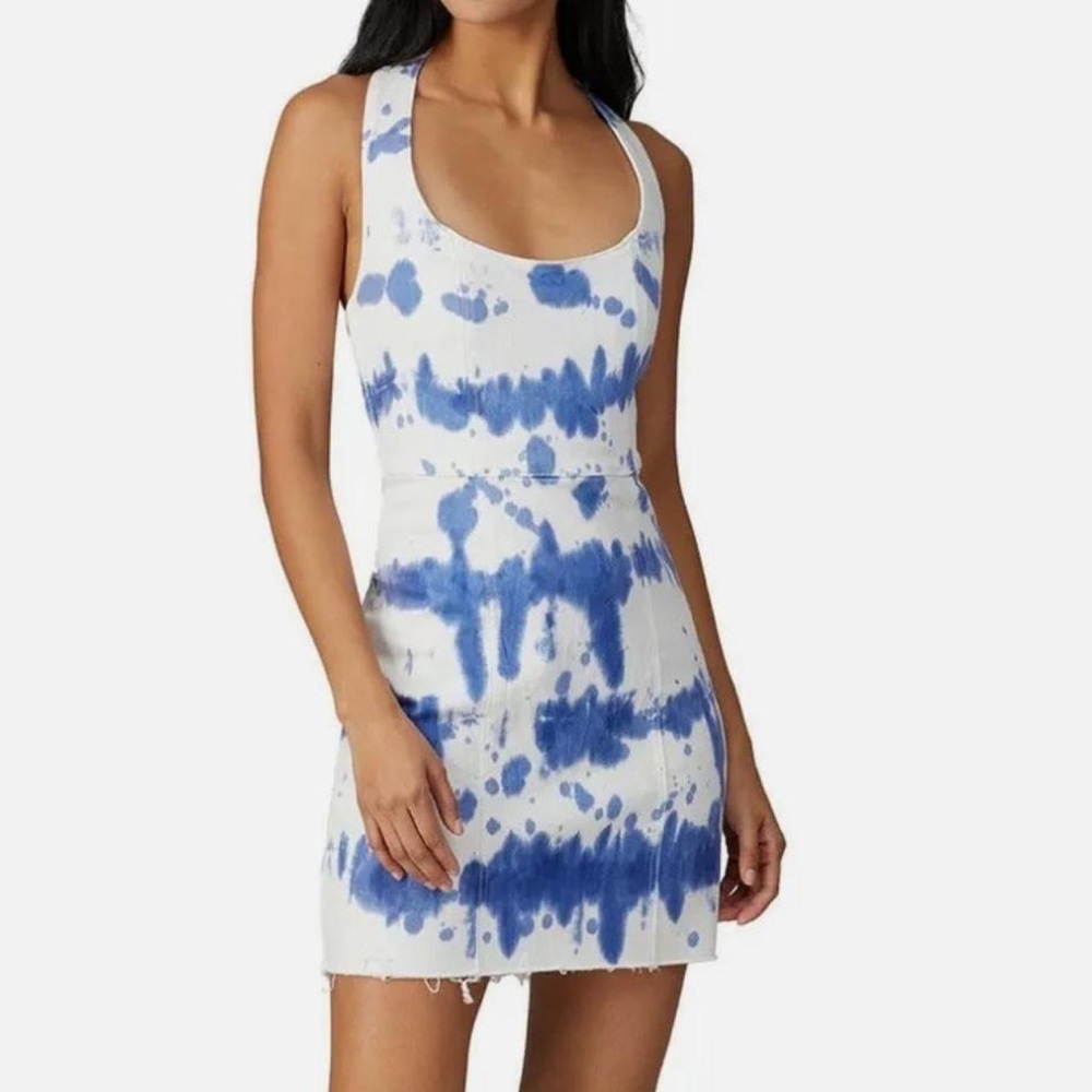Show Me Your Mumu Denim Duncan Halter Dress Size Small